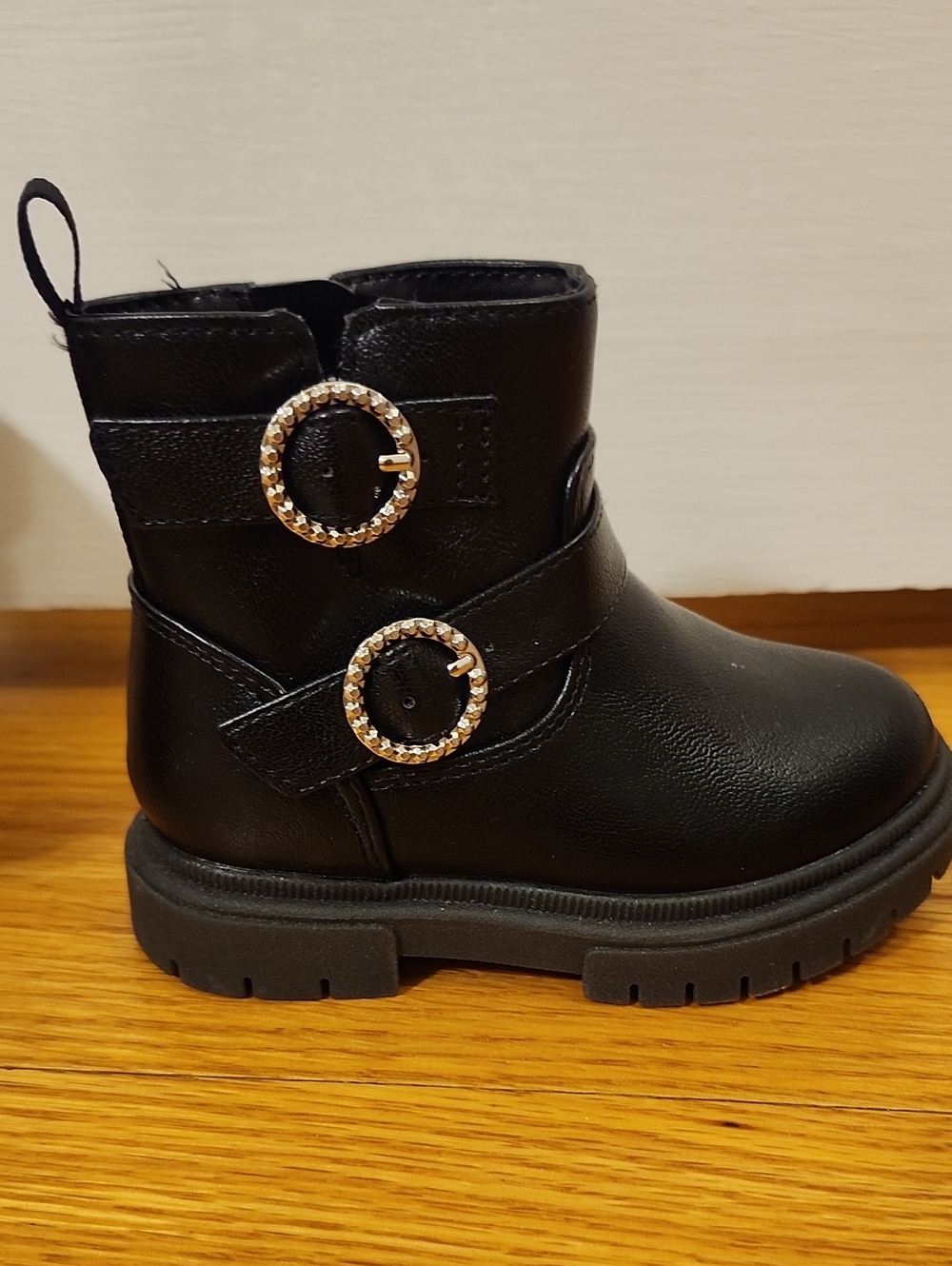 Cat & Jack Toddler Evie Buckle Boots - Size 6 - Picture 5 of 6